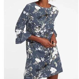 Old Navy Birds and Butterfly Bell Long Sleeve Dress XS